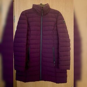 Nautica womens long puffer coat- like new
